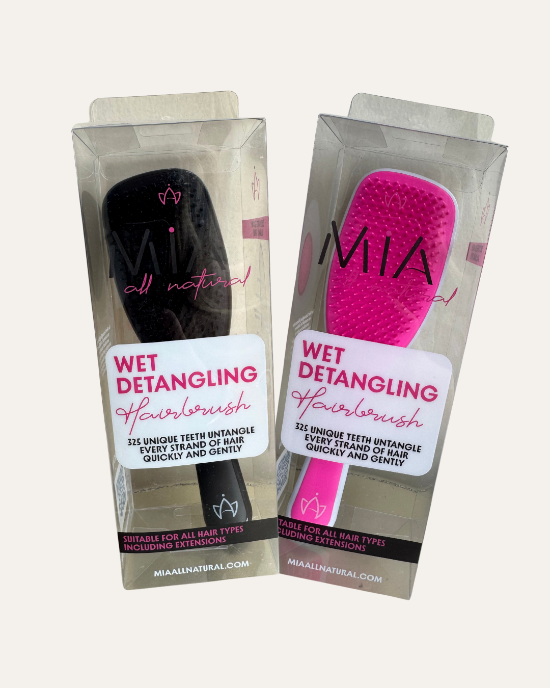 Wet Detangling Hairbrush for Hair Extensions & Fine and Fragile Hair