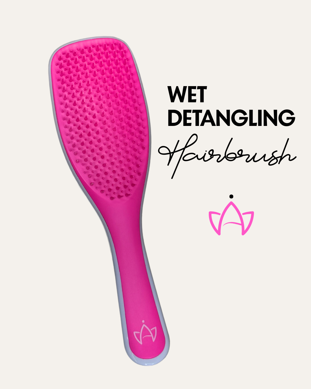 Wet Detangling Hairbrush for Hair Extensions & Fine and Fragile Hair