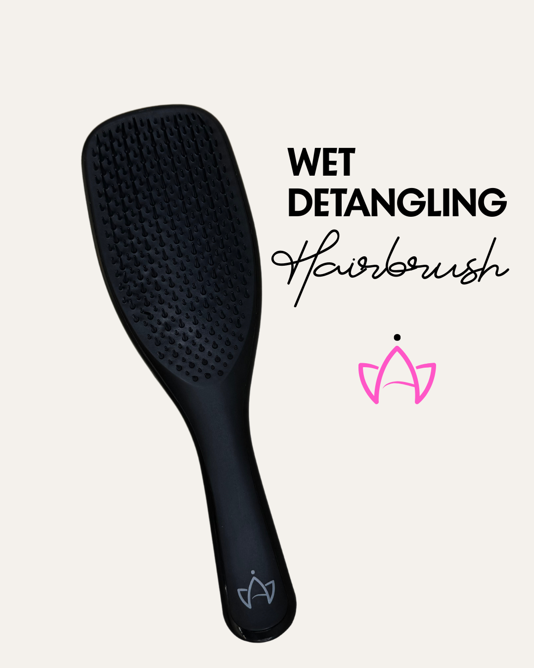 Wet Detangling Hairbrush for Hair Extensions & Fine and Fragile Hair