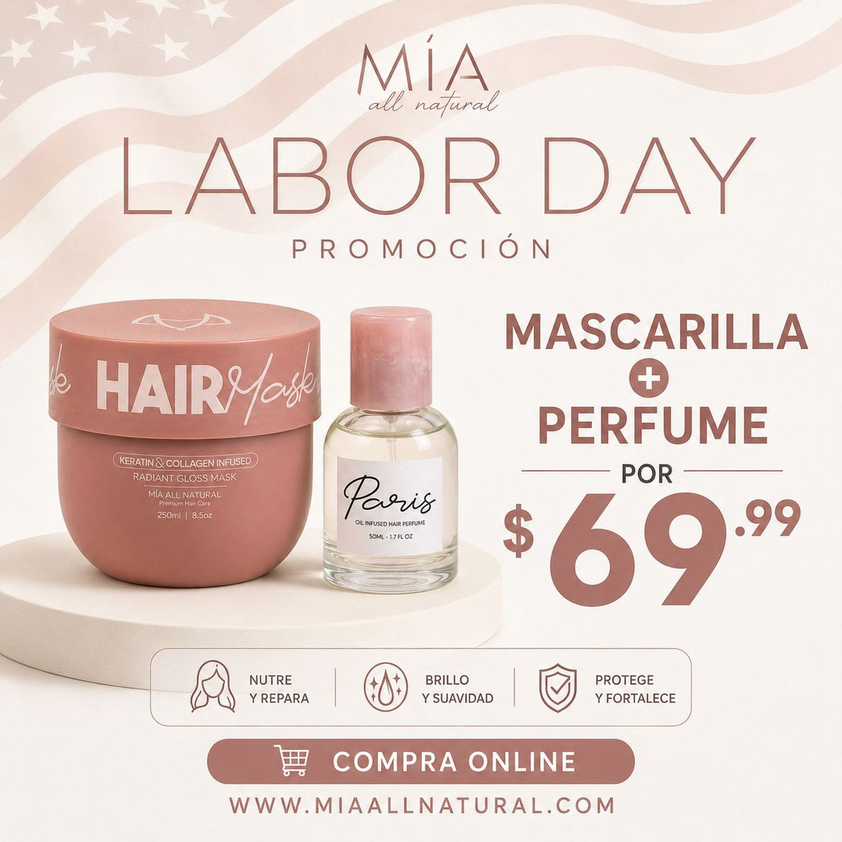mascarilla + perfume