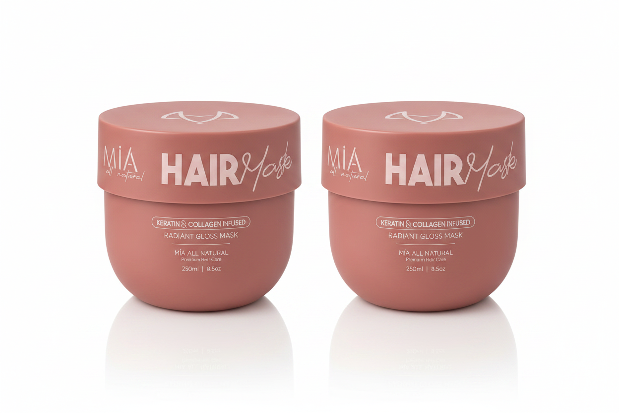 Combo x2 Radiant Gloss Mask – Keratina & Colágeno | Mia All Natural