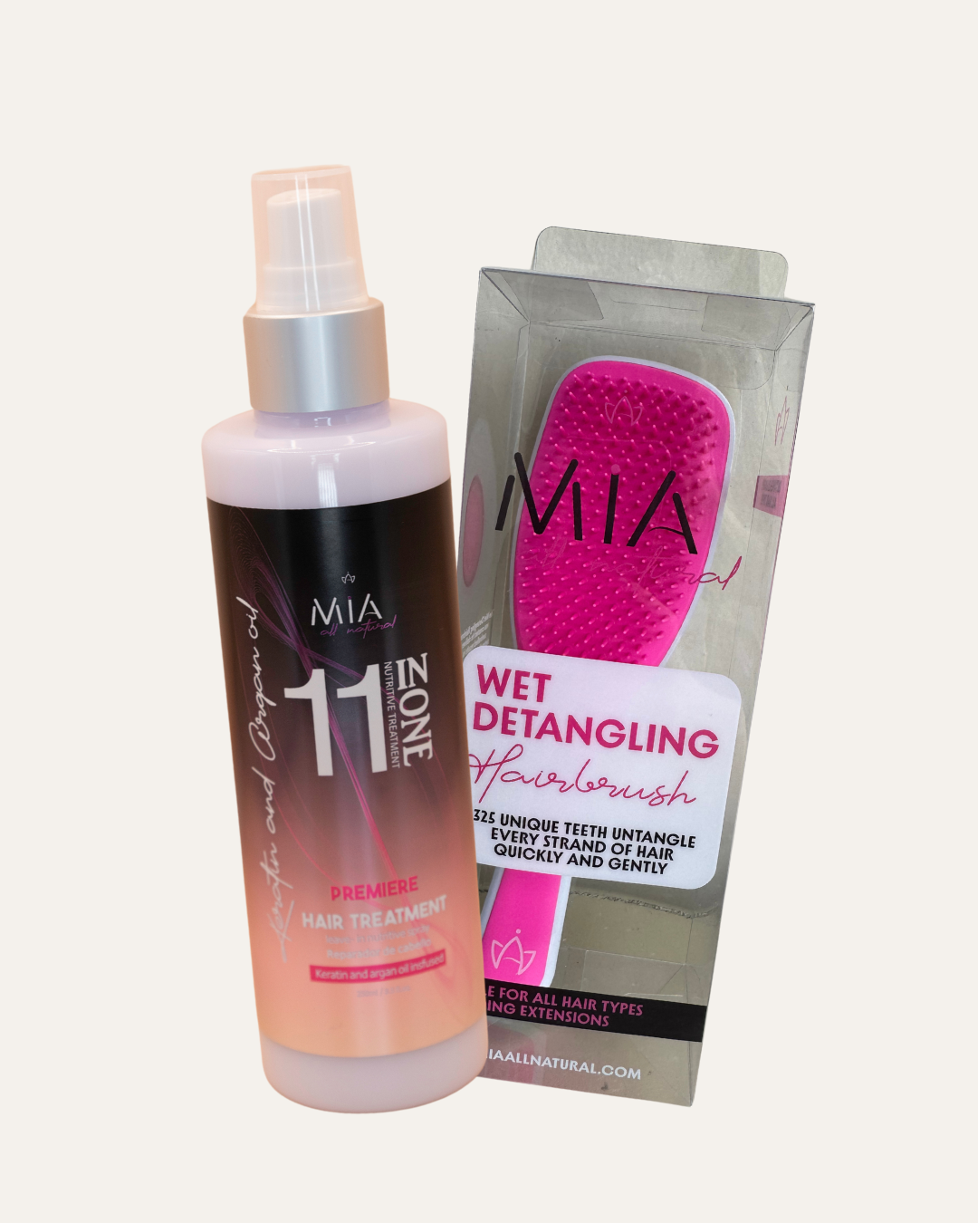 Bundle Wet Detangling Hairbrush + 11 IN ONE Premiere