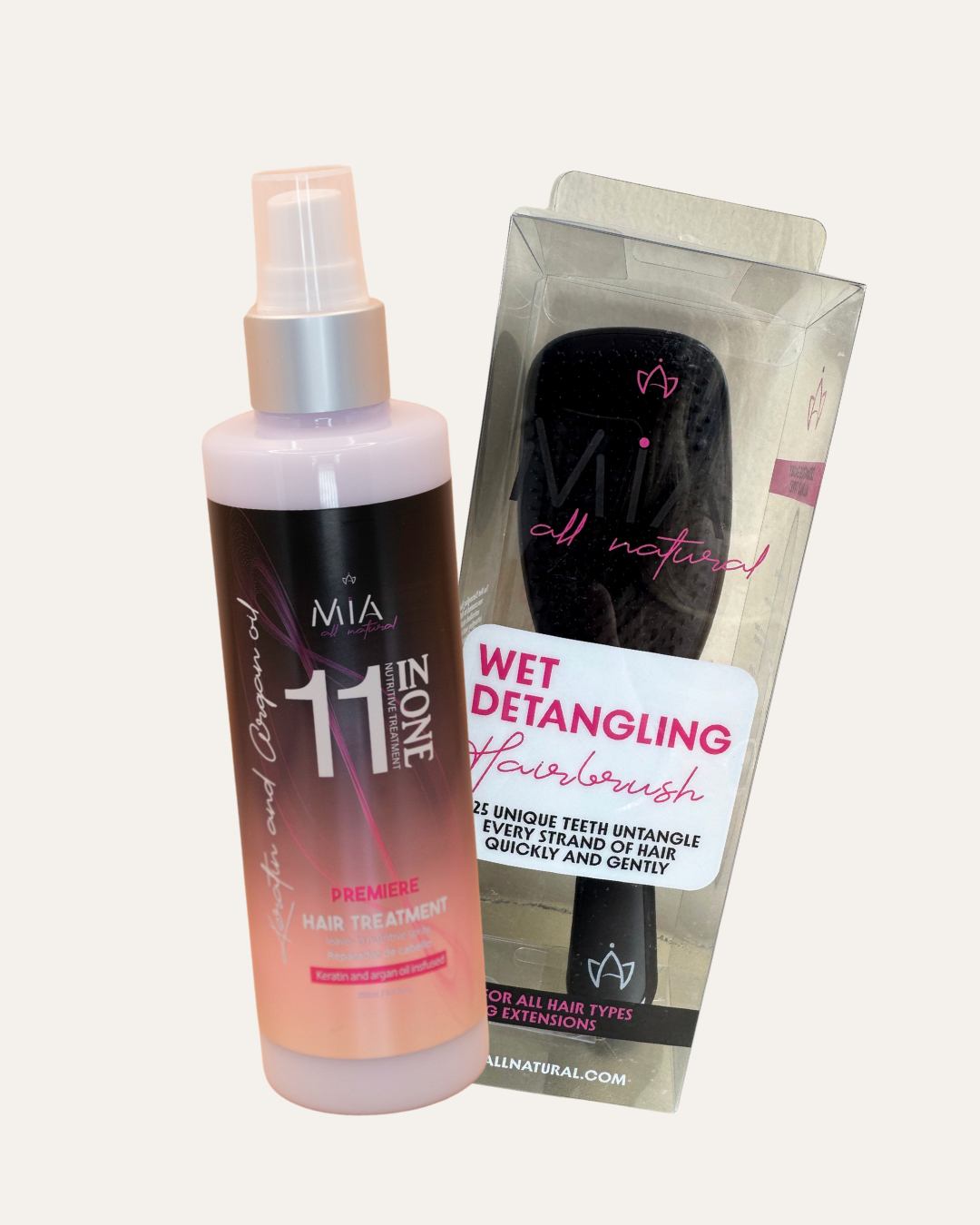Bundle Wet Detangling Hairbrush + 11 IN ONE Premiere