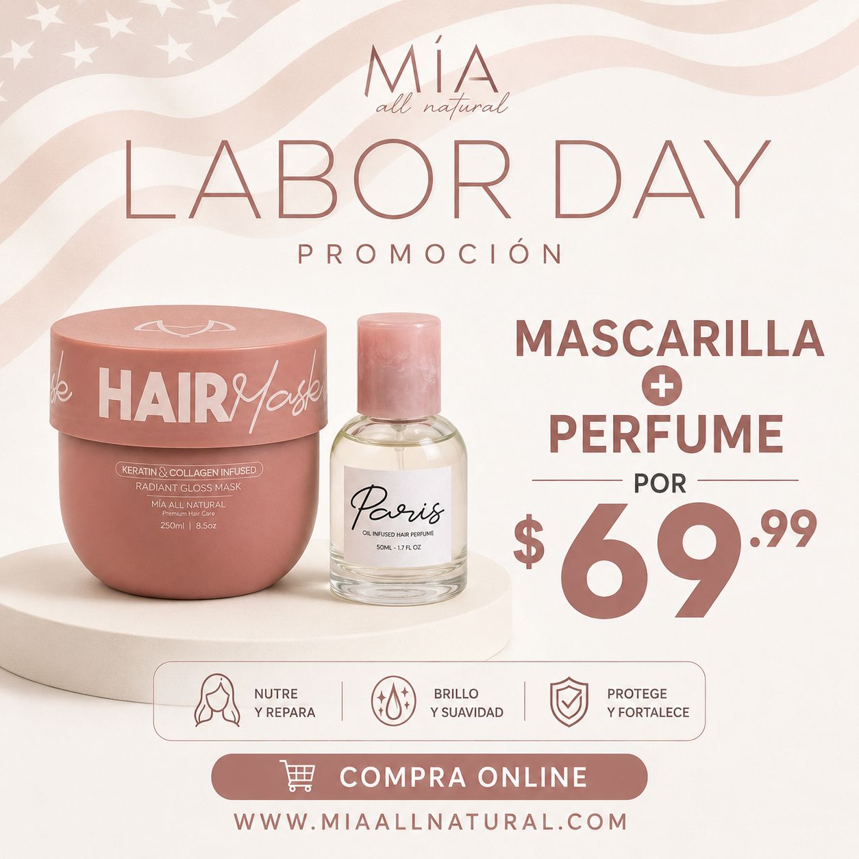 mascarilla + perfume