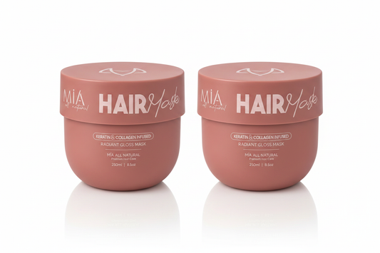 Combo x2 Radiant Gloss Mask – Keratina & Colágeno | Mia All Natural